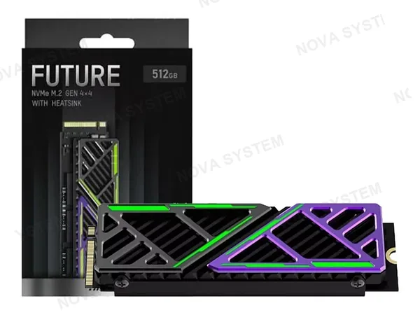 UNIDAD DE ALMACENAMIENTO SSD M.2 PCIE HIKSEMI 512GB NVME FUTURE X, 2280 CON DISIPADOR (HS-SSD-FUTUREX 512G) HASTA 7050MB/S DE ESCRITURA