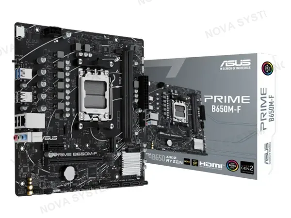 PLACA MADRE ASUS PRIME B650M-F(PRIME-B650M-F) SOCKET AM5, RAM DDR5
