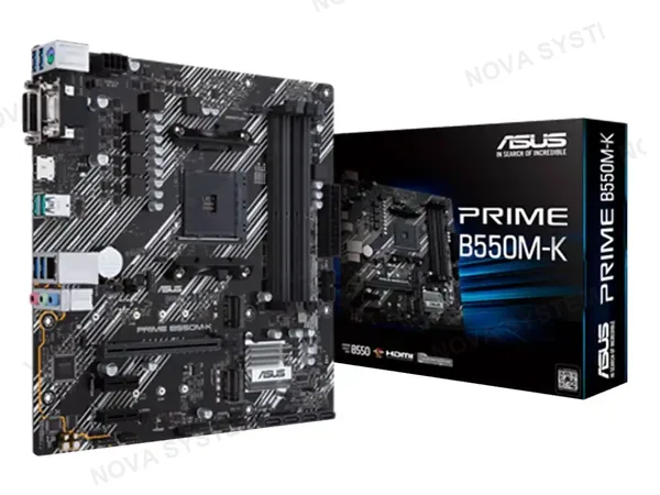 PLACA MADRE ASUS B550M-K PRIME (90MB14V0-M0EA70) SOCKET AM4, 4 SLOTS DE RAM DDR4 BUSS 4866OC MHZ (90MB14V0-M0EAY0)