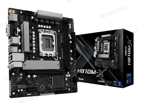 PLACA MADRE ASROCK H810M-X (H810M-X ) SOCKET LGA 1851, RAM DDR5 8200, CORE ULTRA