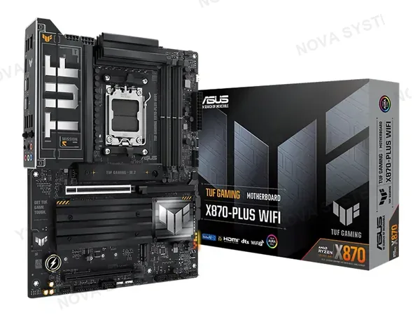 PLACA MADRE ASUS X870-PLUS TUF GAMING WIFI (90MB1IU0-M0EAY0) SOCKET AM5, RAM DDDR5 BUSS 8000OC MT/S, WIFI 7