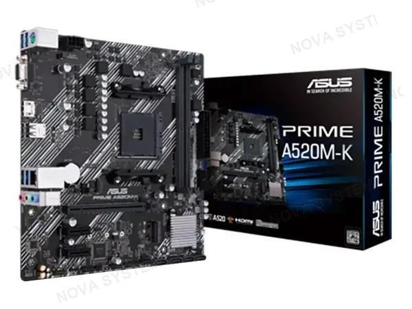 PLACA MADRE ASUS PRIME A520M-K (PRIME-A520M-K ) SOCKET AM4, RAM DDR4, HDMI