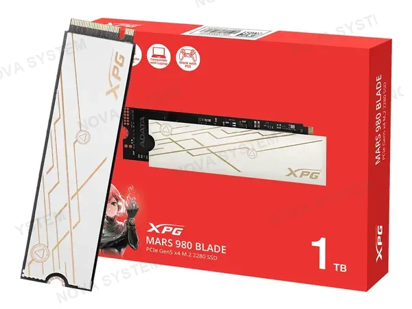 UNIDAD DE ALMACENAMIENTO SSD M.2 PCIE XPG MARS 980 BLADE 1TB (SMAR-980B-1TCS) 80MM, NVME PCIE, GEN5 X 4, HASTA 14000MB/S