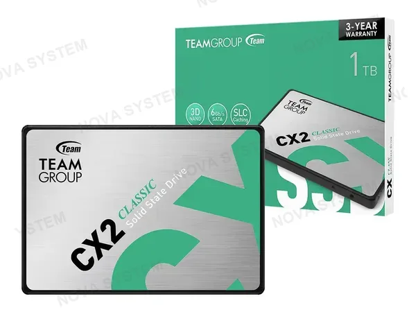 UNIDAD DE ALMACENAMIENTO SSD SATA 2.5 TEAMGROUP CX2 1TB (T253X6001T0C101)