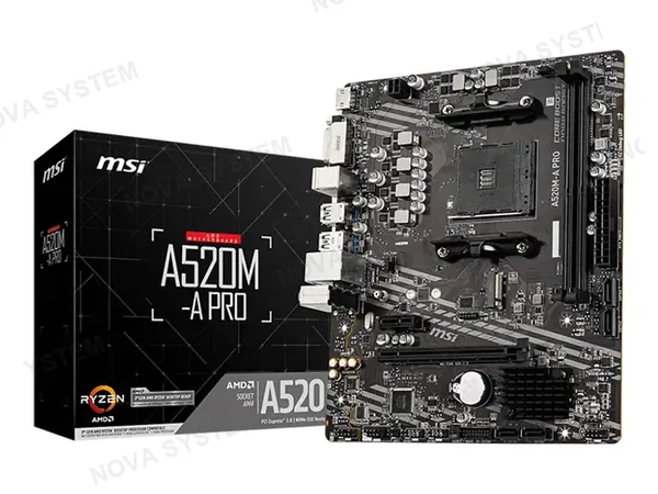 PLACA MADRE MSI A520M-A PRO (911-7C96-031) SOCKET AM4, RAM DDR4 BUSS 4600MHZ
