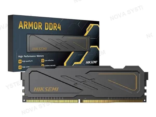 MEMORIA RAM HIKSEMI ARMOR DDR4 16GB (HSC416U32D2) 3200 MHZ, NEGRO BLIST