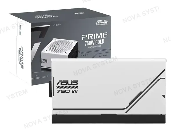 FUENTE DE PODER ASUS 750W PRIME (AP-750G) ATX, 80 PLUS GOLD, MODULAR, BLANCO Y NEGRO