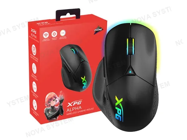 MOUSE INALAMBRICO GAMER XPG ALPHA WIRELESS (ALPHAWL-BKCWW)