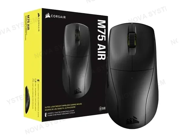 MOUSE GAMING CORSAIR M75 AIR INALÁMBRICO BLUETOOTH 26000 DPI CH-931D100-NA NEGRO