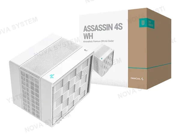 COOLER PARA PROCESADOR DEEPCOOL ASSASSIN 4S WH (R-ASN4S-WHGPMN-G) 1 VENTILADOR, BLANCO