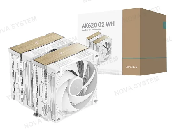 COOLER PARA PROCESADOR DEEPCOOL AK620 G2 WHITE (R-AK620G2-WHNNMN-GJD) 2 VENTILADORES