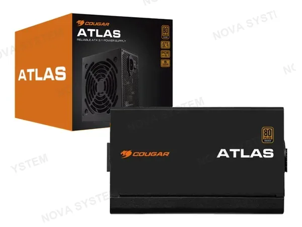 FUENTE DE PODER COUGAR 750W ATLAS (CGR-VG-750) ATX, 80 PLUS BRONZE, NO MODULAR, NEGRO