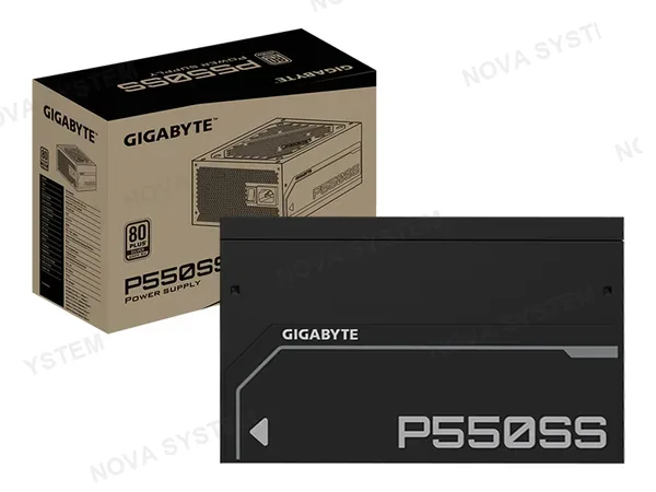 FUENTE GIGABYTE 550W P550SS (P550SS) ATX, 80 PLUS SILVER, NO MODULAR, NEGRO