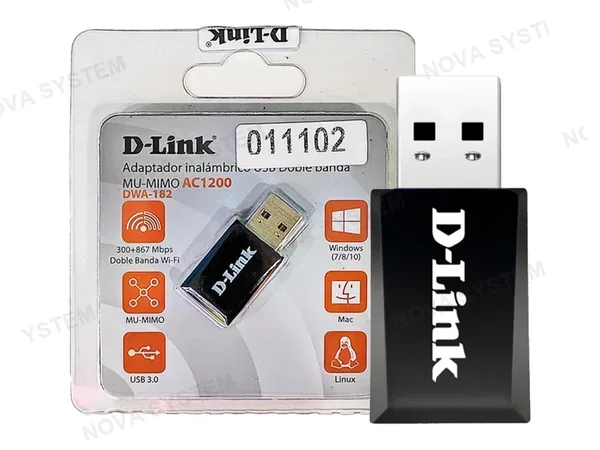 USB INALAMBRICO D-LINK MU-MIMO AC1200 ( DWA-182 )