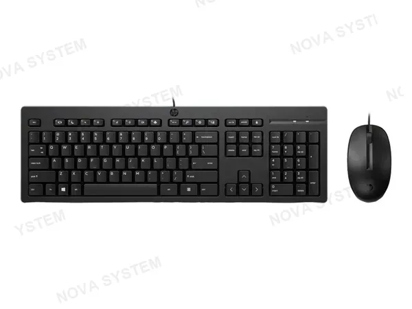 COMBO 2 EN UNO HP 225 (286J4AA#ABM) TECLADO, MOUSE, USB-A, 1000DPI, BLACK | RESISTENTE A SALPICADURAS