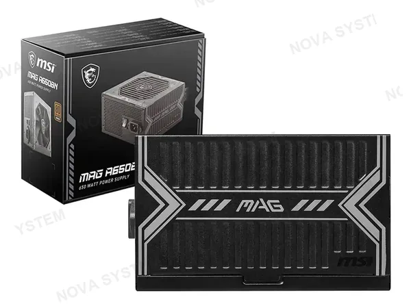 FUENTE DE PODER MSI 650W MAG (MAG-A650BN) ATX, 80 PLUS BRONZE, NO MODULAR, NEGRO