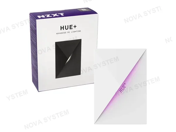 MODULO CONTROL DE ILUMINACION LED NZXT HUE+, FORMATO DE 2.5 PULGADAS, MATERIAL ACERO, PLÁSTICO, PCB, COLOR BLANCO (AC-HUEPS-W1)