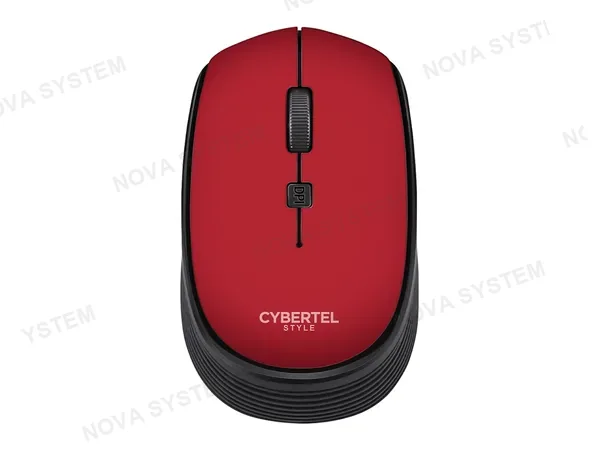 MOUSE INALAMBRICO CYBERTEL CYB M312R, ROJO RECEPTOR USB, 1600 DPI, C/ BATERIA TRIPLE AAA, (CYB M312R)