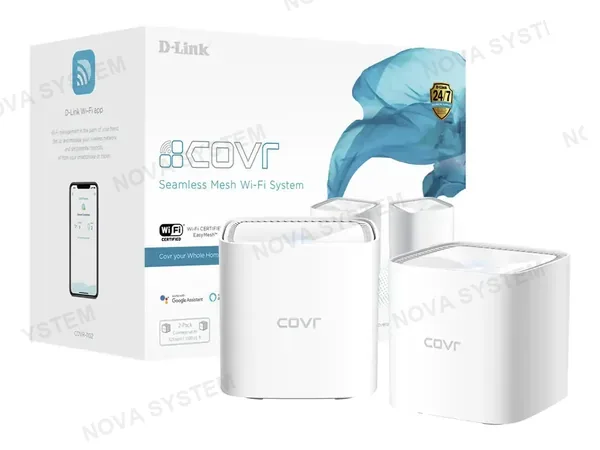 ROUTER D-LINK COVR-1102 WHOLE HOME MESH WI-FI ( COVR-1102 ) PACK X2 | AC1200 DUAL BAND | SYNCRIO GOOGLE - ALEXA