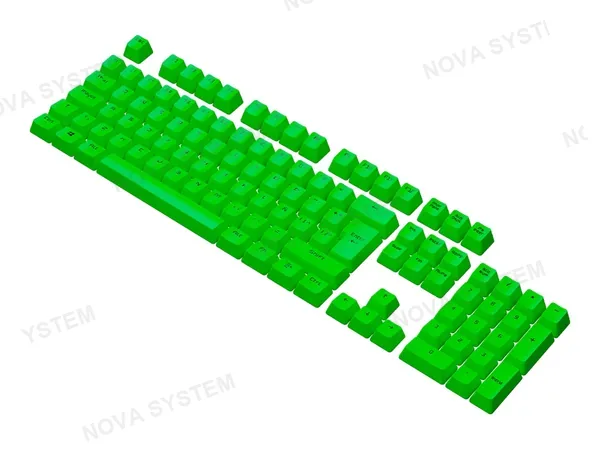 SET DE TECLADO VSG STARDUST QUARKTASTIC, 105 TECLAS GREEN DOBLE INYECCION OEM (VG-KC207-GRN)