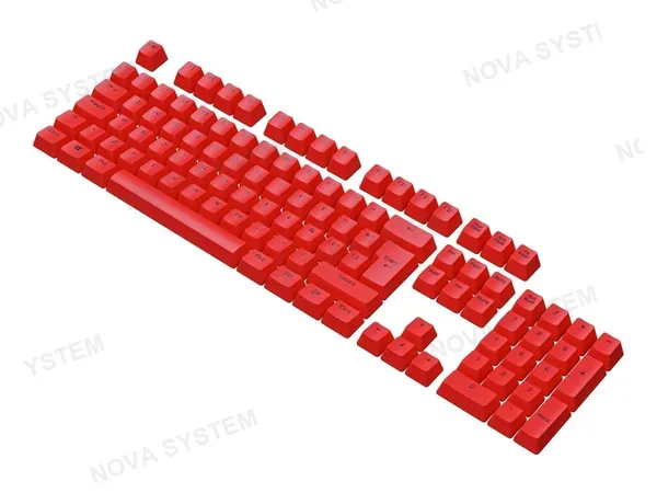 SET DE TECLADO VSG STARDUST MARS, 105 TECLAS RED DOBLE INYECCION OEM (VG-KC207-RED)