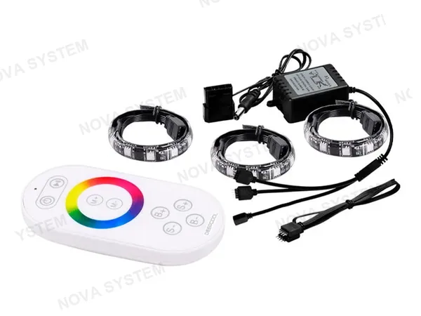 LUZ LED + MODULO DE CONTROL DEEPCOOL RGB 360 ( DP-LED-RGB360 ) 3 TIRAS | CONTRO
