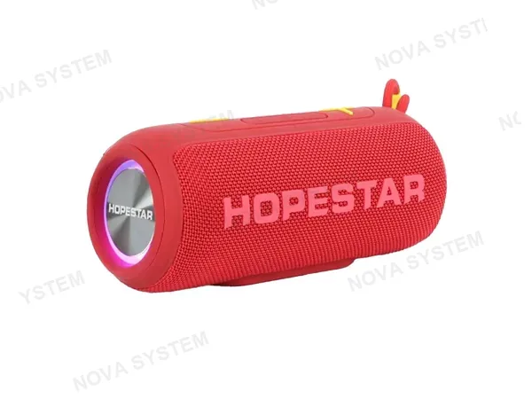 PARLANTE HOPESTAR INALAMBRICO PORTABLE P26 (IPX6P33) INTERFAZ USB, BT, ROJO