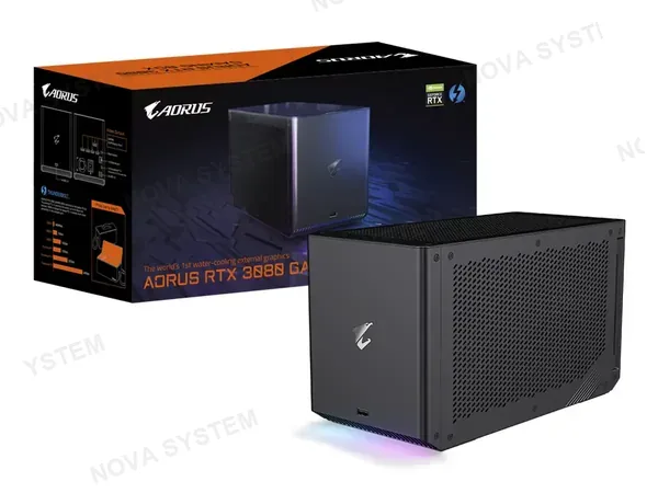 TARJETA DE VIDEO EXTERNO GIGABYTE GEFORCE RTX 3080 GAMING BOX 10GB GDDR6X (GV-N3080IXEB-10GD) NVIDIA 320 BITS