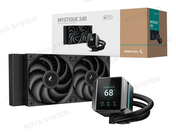 SISTEMA DE ENFRIAMIENTO LIQUIDO DEEPCOOL MYSTIQUE 240 (R-LX550-BKADSNC-G-1) 2 VENTILADORES, 240MM