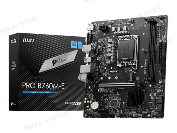PLACA MADRE MSI B760M-E PRO DDR5 (911-PRO-B760M-E-DDR5) SOCKET LGA 1700, RAM DDR5, 14VA, 13VA, 12VA GEN