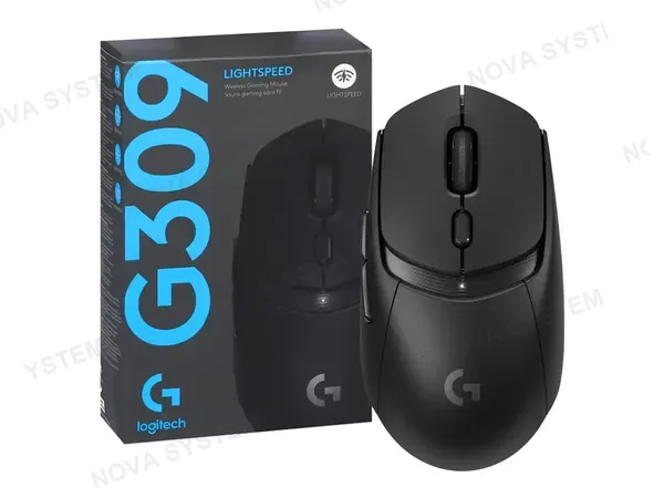 MOUSE INALAMBRICO LOGITECH G309 LIGHTSPEED 25K (910-007198) HASTA 25.600 DPI, RECEPTOR USB, BT, NEGRO