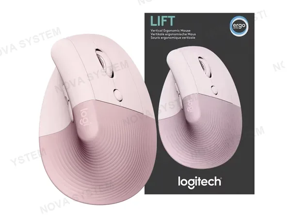 MOUSE INALAMBRICO LOGITECH LIFT VERTICAL (910-006472) WIRELESS/BT, ROSADO