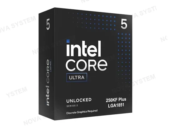 PROCESADOR INTEL CORE ULTRA 5 250KF PLUS 4.2GHZ HASTA 5.3GHZ (BX80768250KF) LGA 1851, 18 NUCLEOS, S/GRAFICA, S/COOLER
