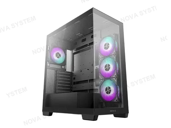 CASE DEEPCOOL GAMING CG580 4F S/FUENTE (R-CG580-BKADA4-G-1) PANELES DE VIDRIO TEMPLADO, NEGRO