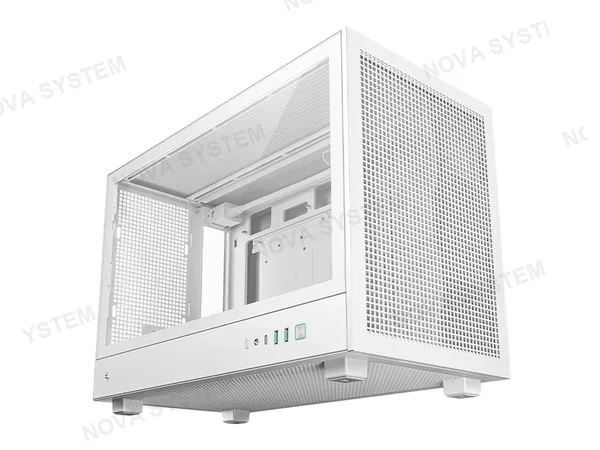 CASE DEEPCOOL CH260 S/FUENTE (R-CH260-WHNGM0-G-1) PANEL DE VIDRIO, BLANCO