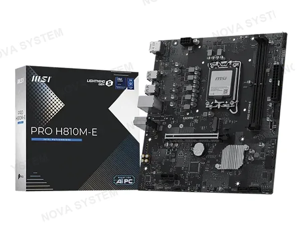 PLACA MADRE MSI H810M-E ( PRO-H810M E) SOCKET LGA 1851, RAM DDR5, CORE ULTRA