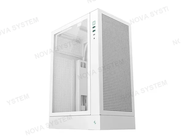 CASE DEEPCOOL CH170 PLUS WH (R-CH170-WHNGM0-G-E-3) PANEL DE VIDRIO, BLANCO-34076