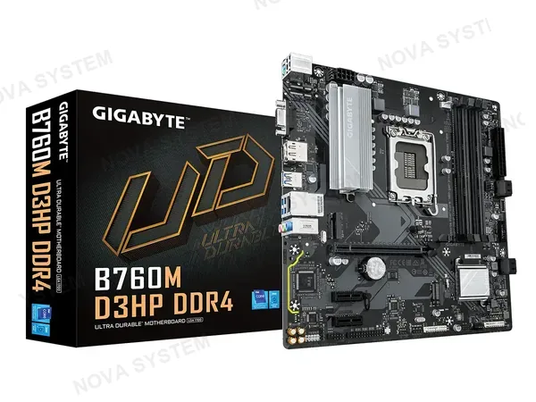 PLACA MADRE GIGABYTE B760M D3HP (B760M D3HP DDR4) SOCKET LGA 1700, RAM DDR4 BUSS 5333OC MHZ, 14VA, 13VA, 12VA GEN