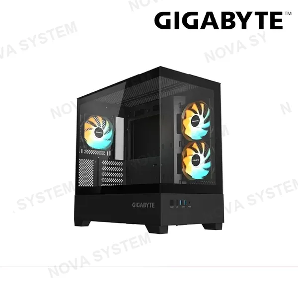CASE GAMER GIGABYTE C201 PANORAMIC ( GB-C201P ) S/FUENTE | X3 COOLER ARGB | USB 3.0