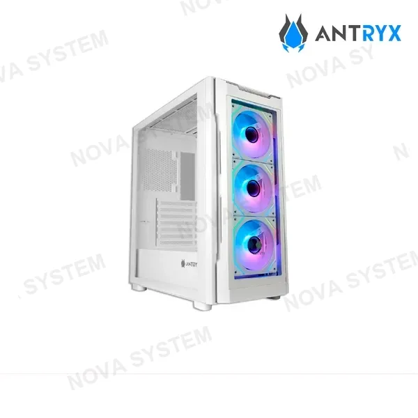 CASE ANTRYX RX-560 ( AC-RX560W ) S/ FUENTE | X3 FANES | ARGB | BLANCO