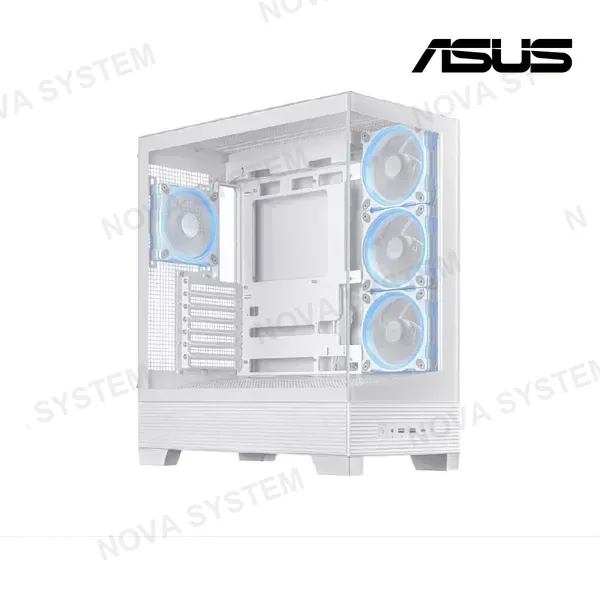 CASE ASUS A31 PLUS ( A31-WT-TG-ARGB ) S/FUENTE | BLANCO | 4 COOLERS ARGB