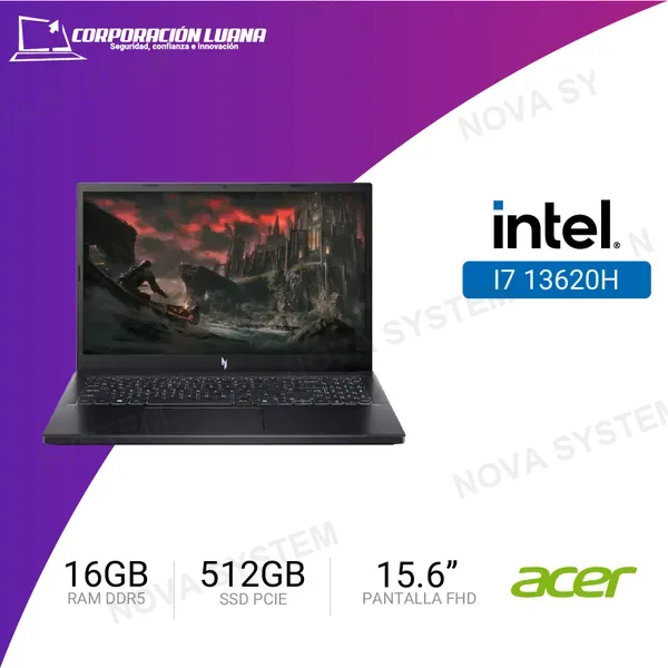 LAPTOP ACER ASPIRE LITE 15 INTEL CORE I7 13620H ( AL15-72P-7055 ) RAM 16GB DDR5 | SSD 512GB | 1