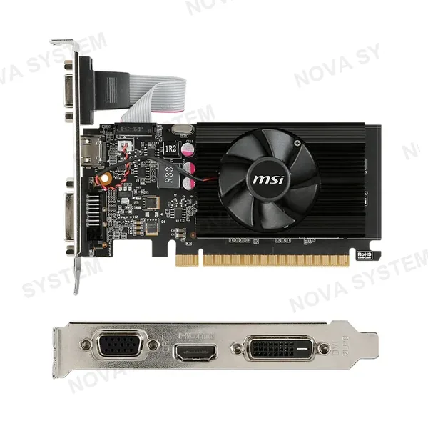 MSI MSI GT 710 2GD3 LP Tarjeta de Video Nvidia GeForce GT 710 2GB DDR3 PCI-e 2.0