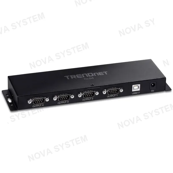 TRENDNET TRENDNET TU-S4 Hub 4 Puertos USB a Serial RS232