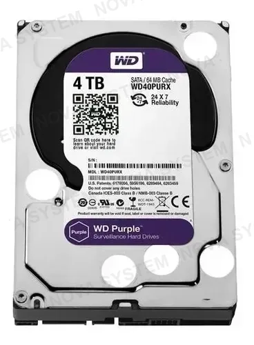 WESTERN DIGITAL WESTERN DIGITAL WD40PURX Purple 4TB Disco Duro 3.5" SATA 5400 RPM