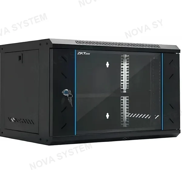 ZKTECO ZKTECO ZK-R12U-5412A Gabinete de Pared 19" 12U Acero 530×400×600mm