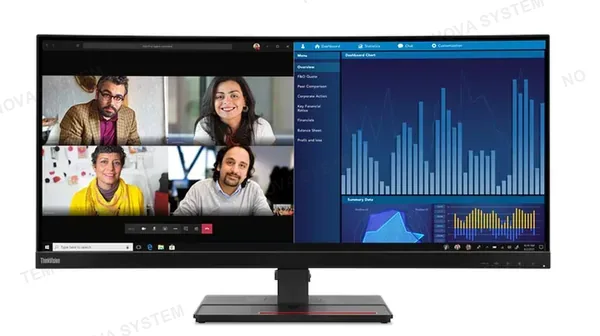LENOVO LENOVO 63F2RAR3LA ThinkVision P34w-20 Monitor 34.14" WQHD IPS WLED