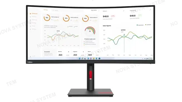 LENOVO LENOVO 63D4GAR1LA ThinkVision T34w-30 Monitor 34" WQHD VA WLED