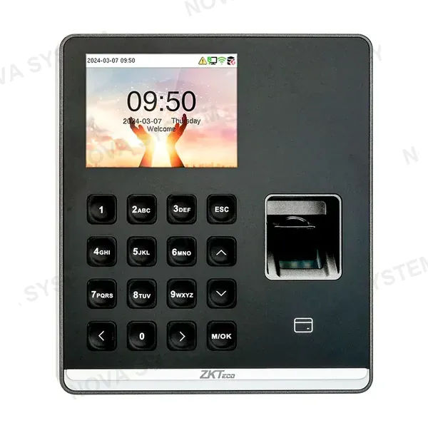ZKTECO ZKTECO SENSEFP M1 Control de Asistencia Negro Con Lector de Huella y Tarjeta
