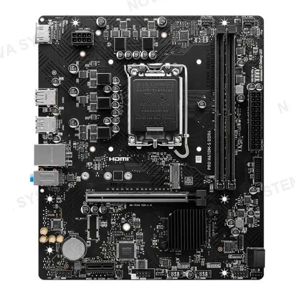 MSI PRO H610M-S DDR4 Placa Madre Intel H610 LGA1700 mATX